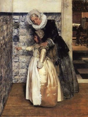 Artwork Title: The Bible Lesson (date not known),