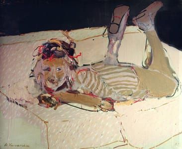 Artwork Title: Woman on a Sofa