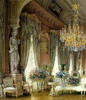 Artwork Title: The White Drawing Room, Stieglitz Mansion
