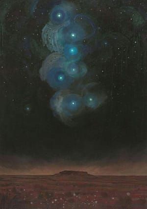 Artwork Title: Nuit étoilée à Tiguidit (Starry Night in Tiguidit)