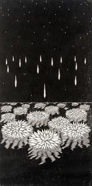 Artwork Title: Fallende Feuerzungen
