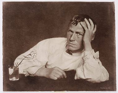 Artwork Title: Painter Otto Dix With Carnation