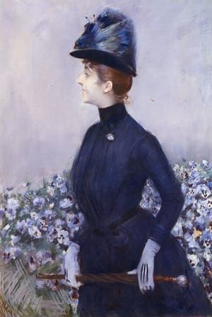 Artwork Title: Lady with Flowers