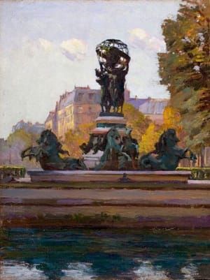 Artwork Title: View of the Fontaine de l’Observatoire, Jardin du Luxembourg, Paris