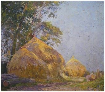 Artwork Title: Hooimijten (Hay Stacks)