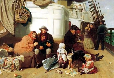 Artwork Title: The Immigrants' Ship