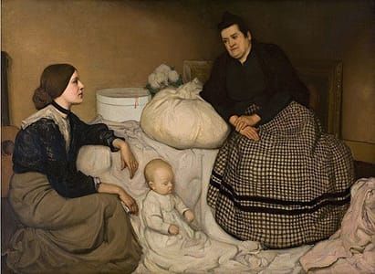 Artwork Title: La blanchisseuse (The French landlady)