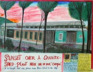 Artwork Title: Sunset Over A Granite Shed