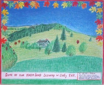 Artwork Title: Some of Our Farm Land Scenery in Early Fall