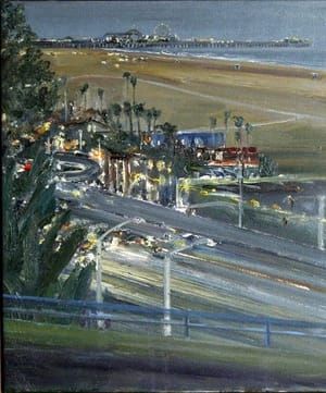 Artwork Title: Santa Monica Pier at Night