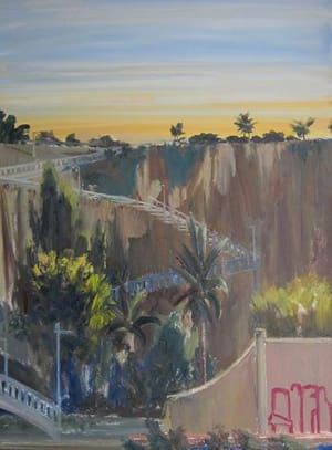Artwork Title: View of the Bluffs from the Coast Highway