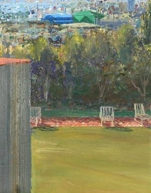 Artwork Title: A View of West Hollywood from a Backyard