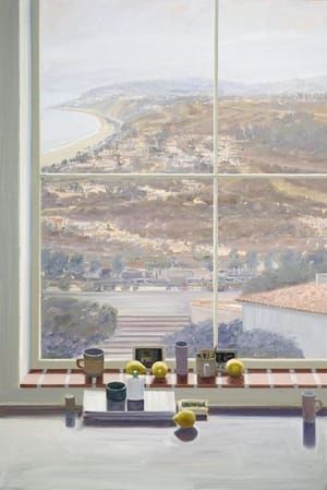 Artwork Title: Still Life Against a Window - Pacific Palisades