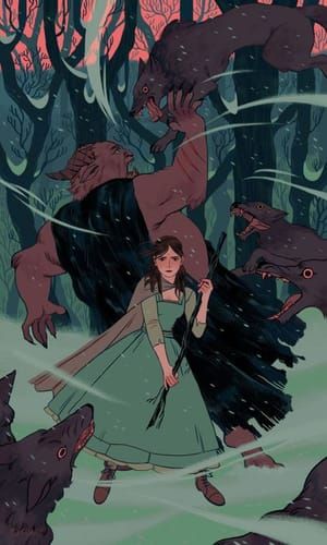 Artwork Title: Wolves in Winter
