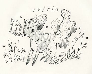 Artwork Title: Vulpix