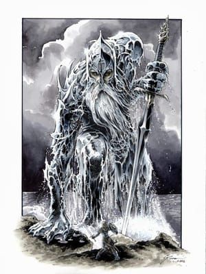 Artwork Title: Ulmo before Tuor