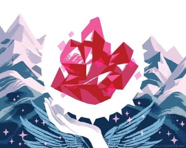 Artwork Title: Ruby of the New Mountains