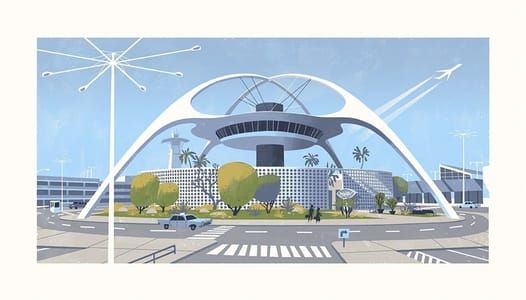 Artwork Title: LAX Theme Building