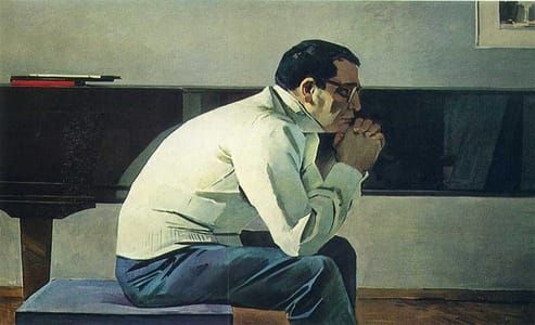 Artwork Title: Portrait of the composer Kar Karaev