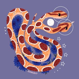 Artwork Title: Familiar | Cornsnake