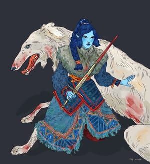Artwork Title: Luthien and Huan