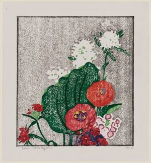 Artwork Title: Zinnias and Sweet William