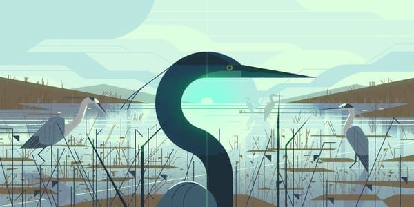 Artwork Title: Herons