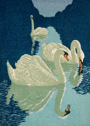 Artwork Title: Schwäne (Swans)
