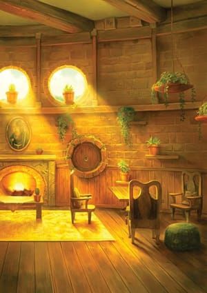 Artwork Title: Hufflepuff Common Room