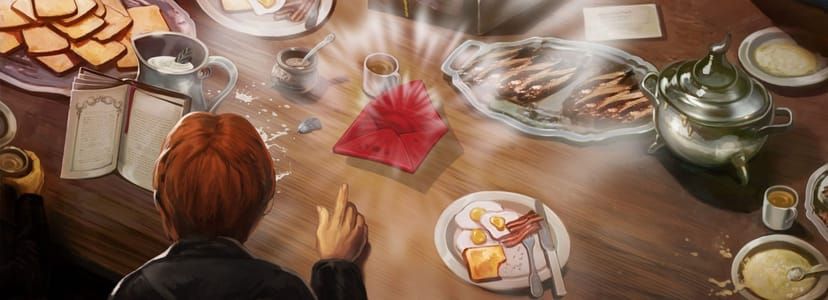 Artwork Title: Ron Receives a Howler at Breakfast