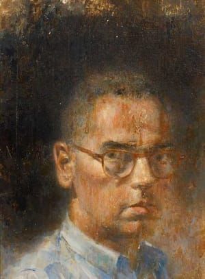 Artwork Title: Self Portrait with Glasses