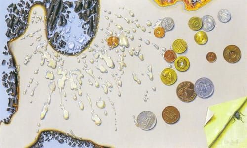 Artwork Title: Ild,vand og penge (Fire, Water and Money)