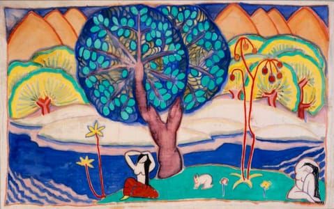 Artwork Title: Landscape with Figures