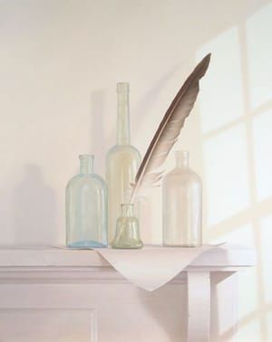 Artwork Title: Sea Glass and the Gull Feather Quill