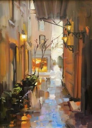 Artwork Title: Warm and Cool, Fulton Lane