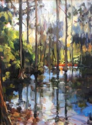 Artwork Title: Magnolia Gardens Reflections