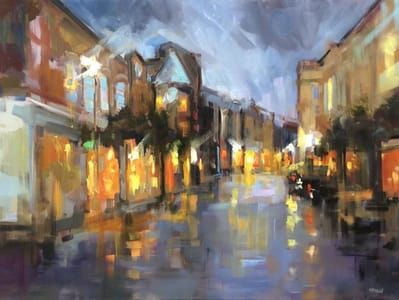 Artwork Title: Dusk at Charleston Place
