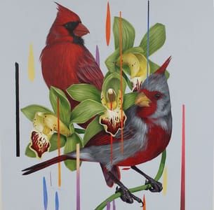 Artwork Title: Scarlet and Green