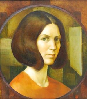 Artwork Title: Pašportrets apaļā (Round Self Portrait)