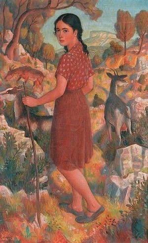 Artwork Title: La chevrière (The Goatherd)