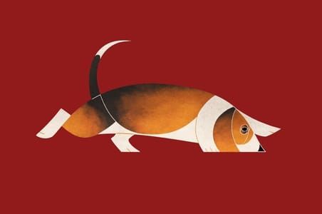 Artwork Title: Year of the Dog: Basset Hound