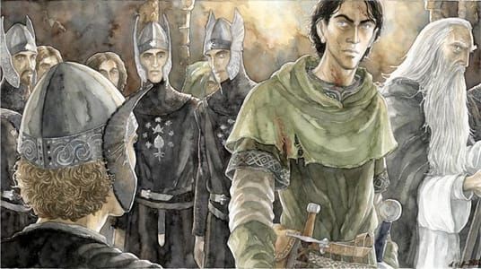 Artwork Title: Pippin and Faramir