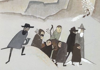 Artwork Title: The Company's Ascent of Caradhras