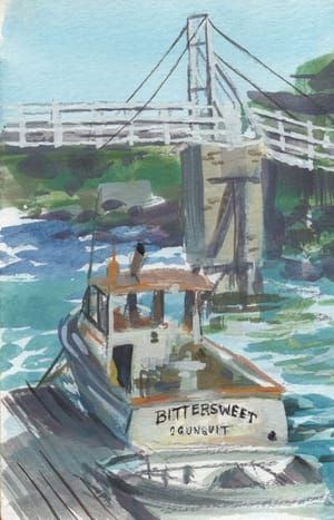 Artwork Title: Ogunquit Bittersweet Fishing Boat