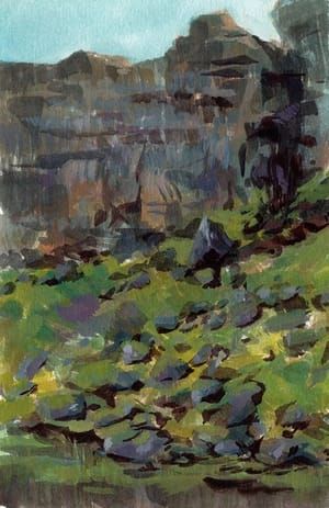 Artwork Title: Rocky Cliffs