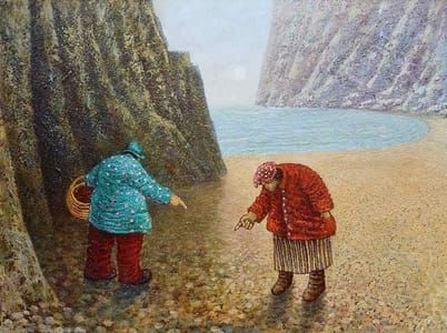 Artwork Title: Pebble Pointing Practice