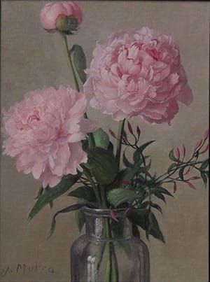 Artwork Title: Three Pink Peonies