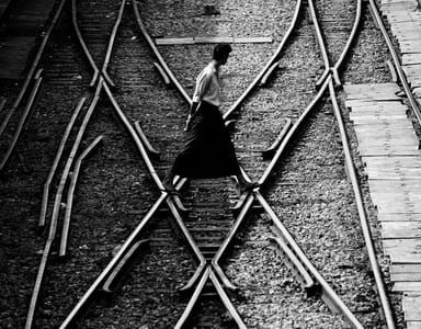 Artwork Title: A man in longyi