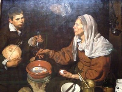 Artwork Title: An Old Woman Cooking Eggs