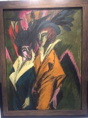 Artwork Title: Zwei Frauen auf der Strasse 1912/1914